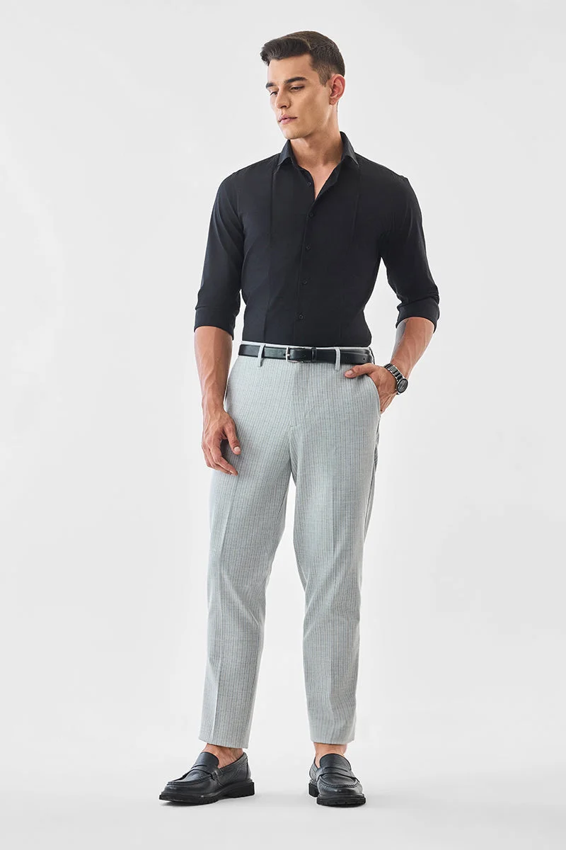 سنيتش بنطلون مخطط بقصة ضيقة مطاطية